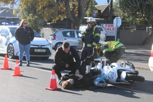 Swift response to accident in Main Road
