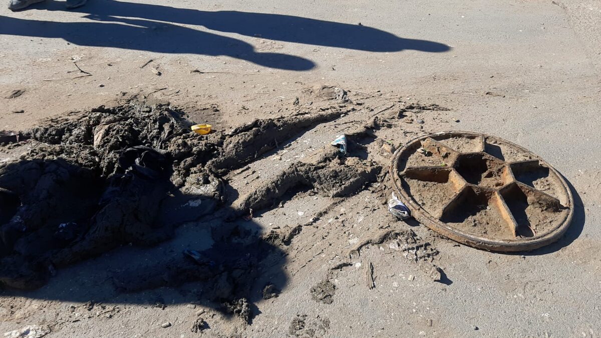 Die oop drein op die hoek van Bosduif-weg en Fink-laan.
