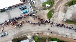 Over 1 000 food parcels and hundreds of warm winter items distributed in Grabouw on Mandela Day