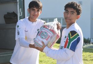 Parcels of love before a game of footie uplift Lwandle