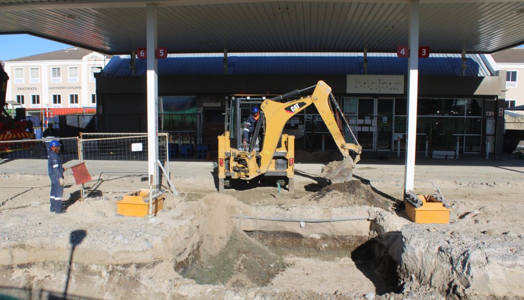 Upgrade of the fuel station at Somerset Mall.