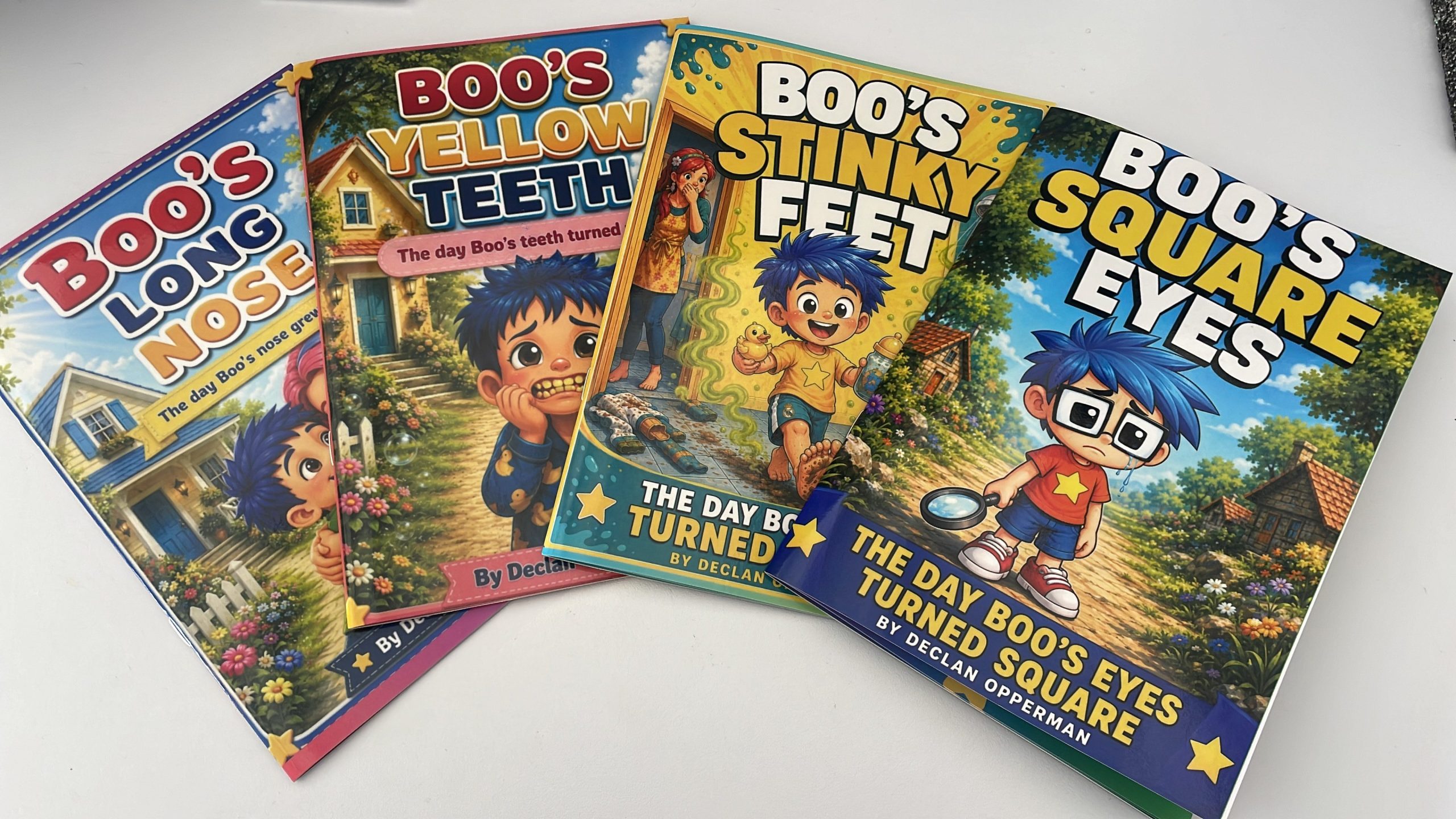 Boo's Adventure series by Declan Opperman from Somerset West.