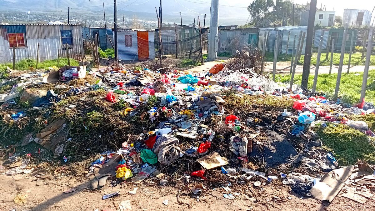 Waste collected through the Unesco Grabouw river project