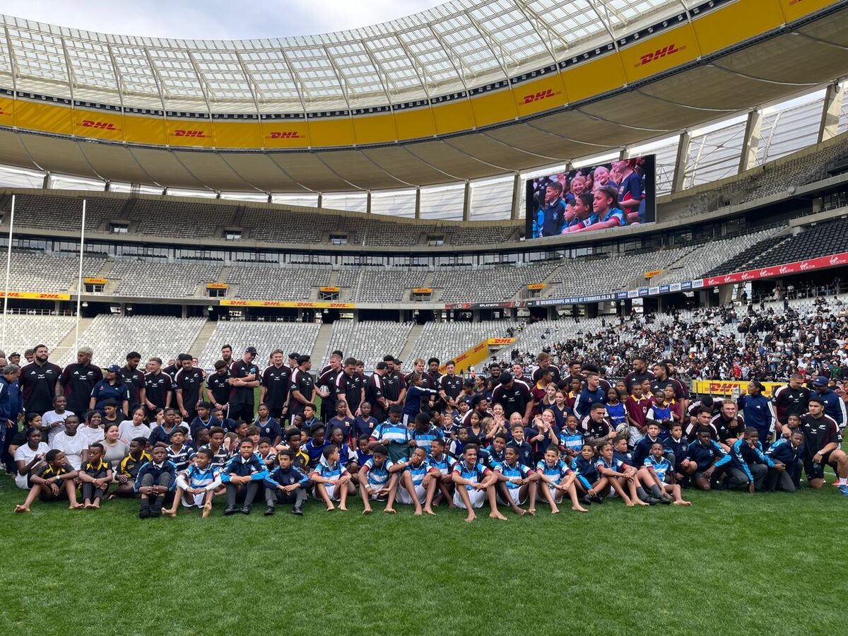 The Metho Squirrels at DHL Stadium with the New Zealand All Blacks on Friday 31 July.