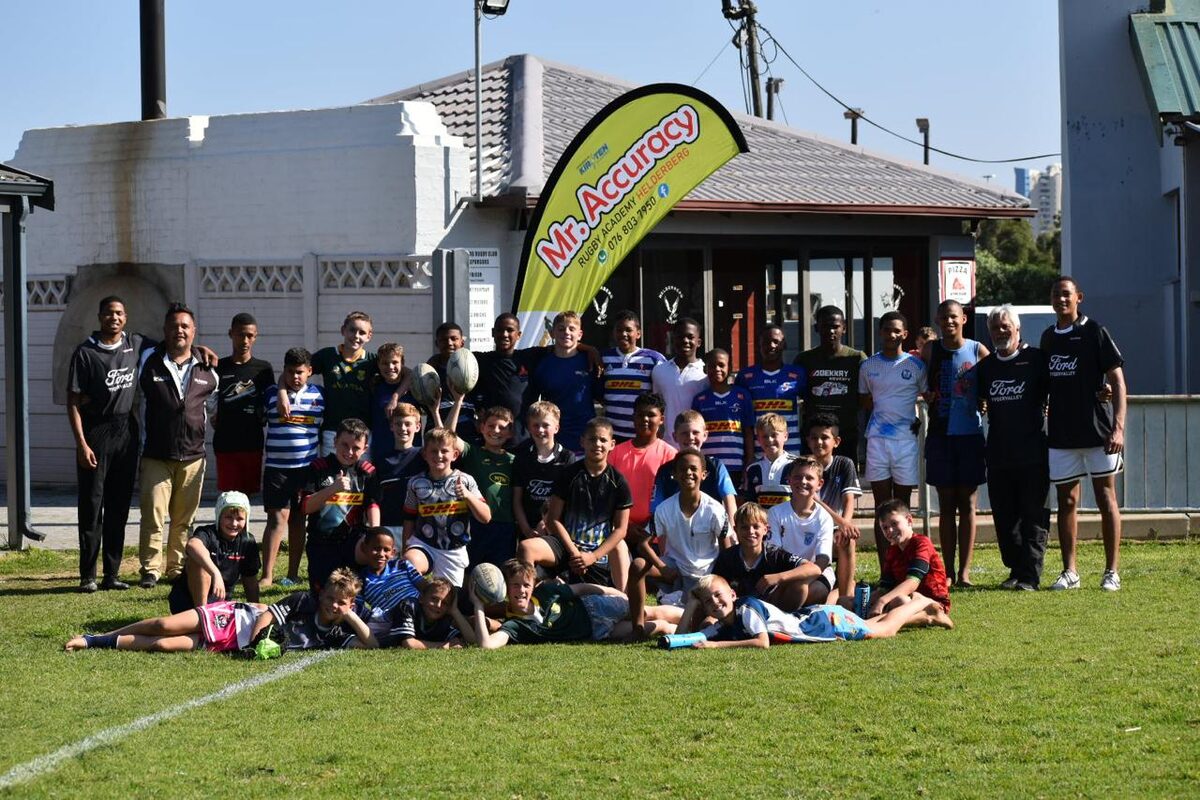 Helderberg Rugby Club juniors squad for the Morningstar 7's junior tournament.