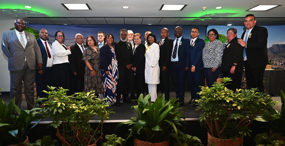 Group of 20 councillors at City of Cape Town aldermanship ceremony on Thursday 20 August.