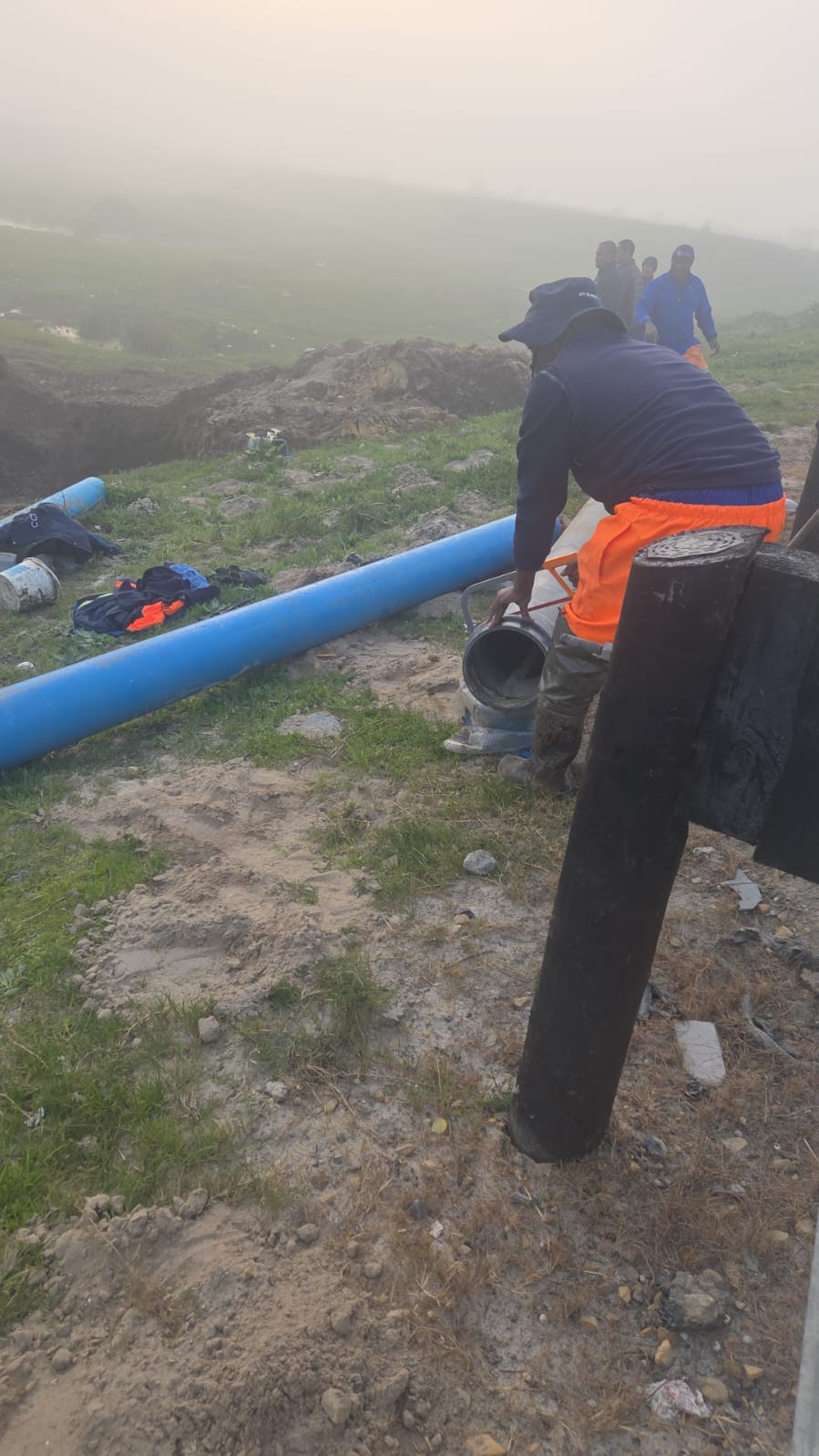 Repairs to a burst water pipe in Macassar, Sandvlei and Kramat have been ongoing for four consecutive days.