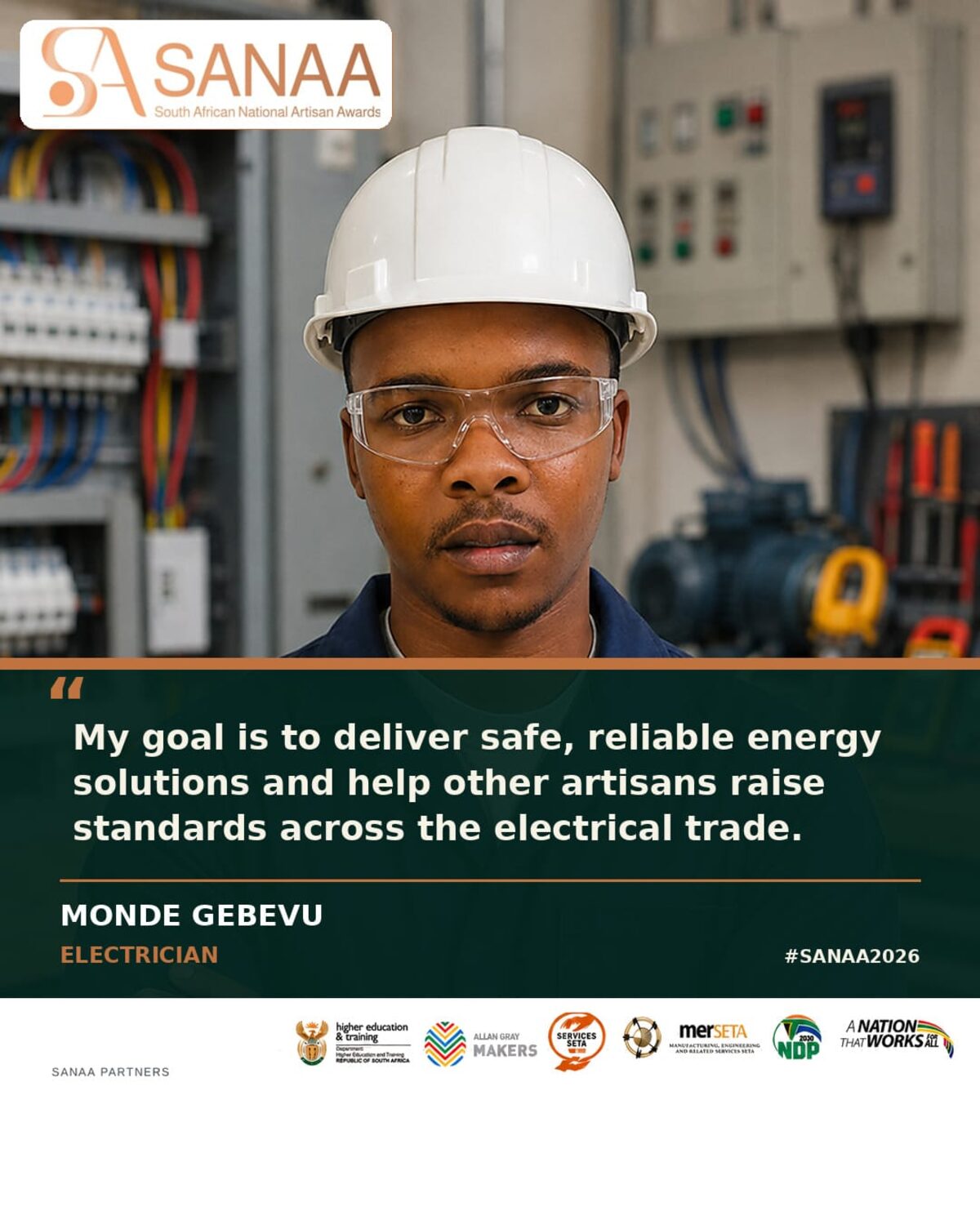 Monde Gebevu presenting his mission statement