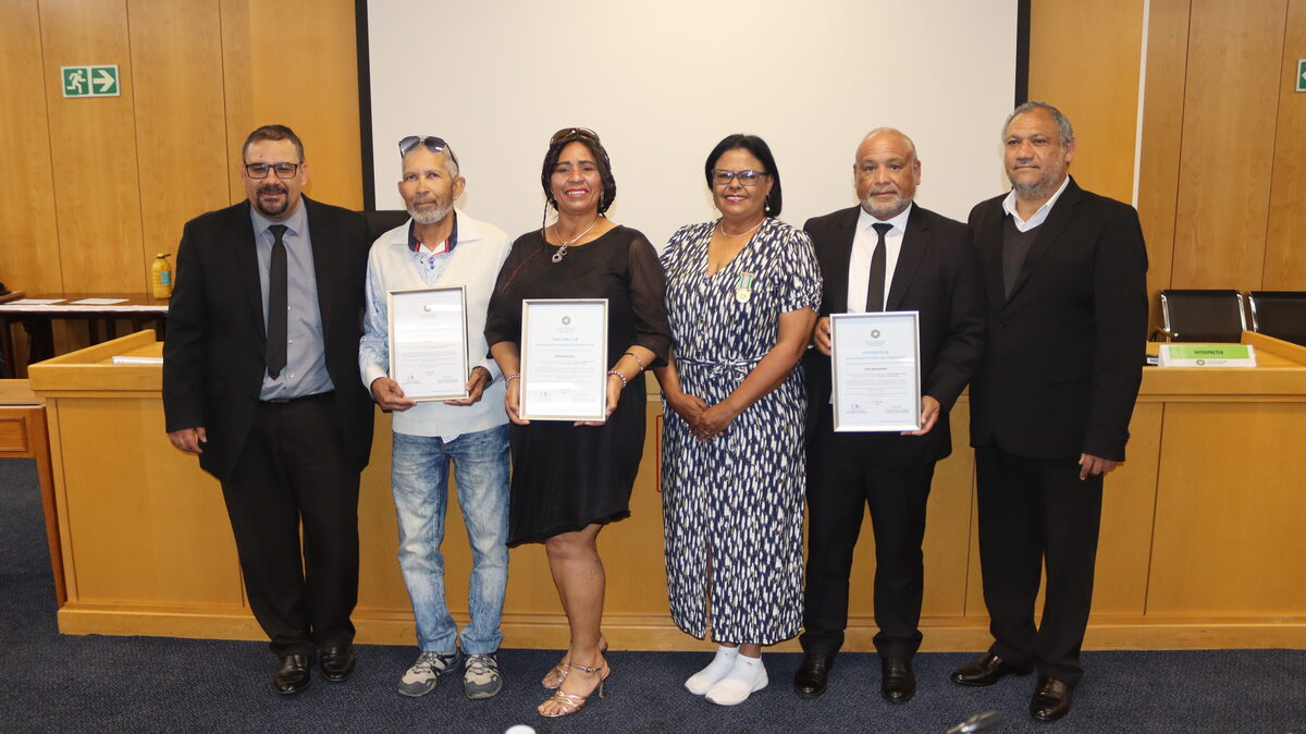 Ward 109 committee members and officials at Subcouncil 8