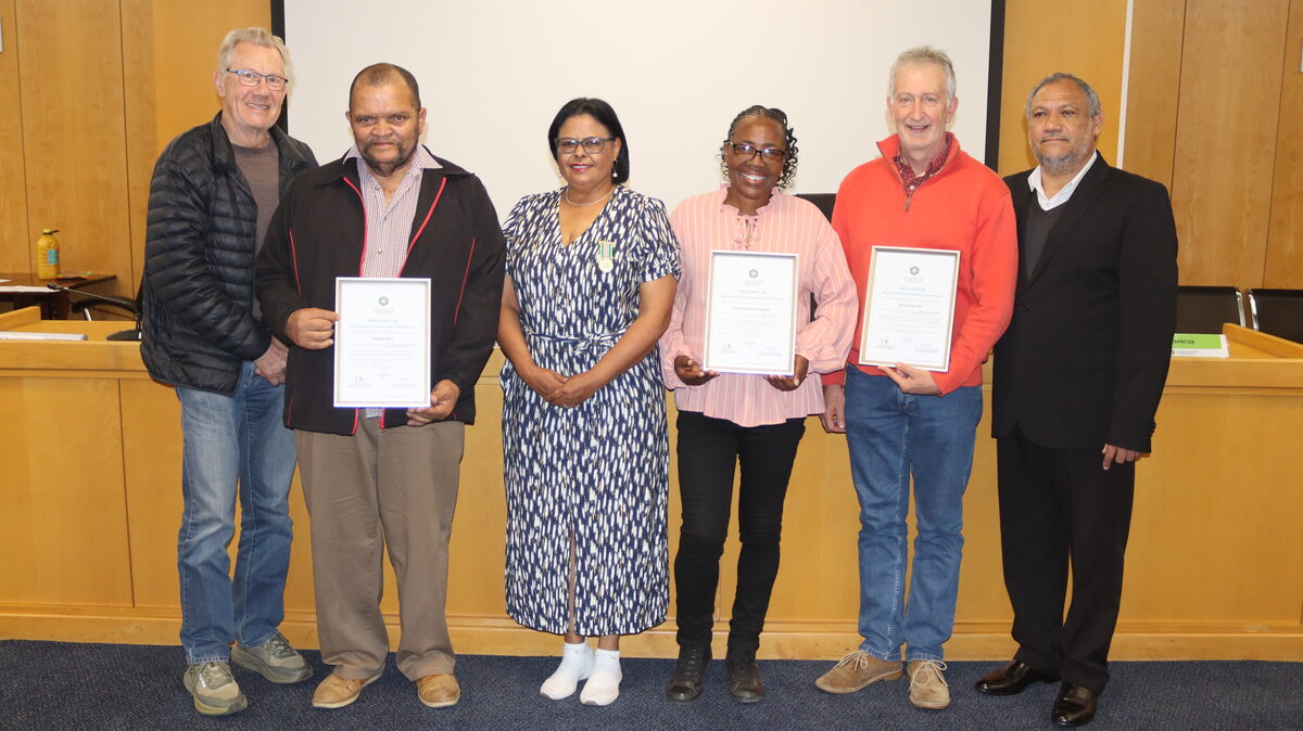 Ward 84 committee members and officials at Subcouncil 8