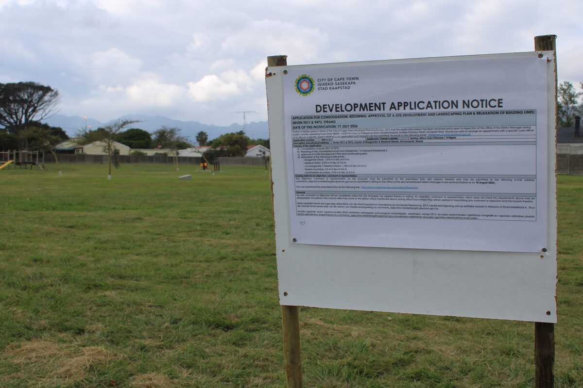 More than 90 objections were lodged against a land-use application to consolidate and rezone two vacant properties on the corner of Morgenster and Meerlust streets in Onverwacht, Strand.