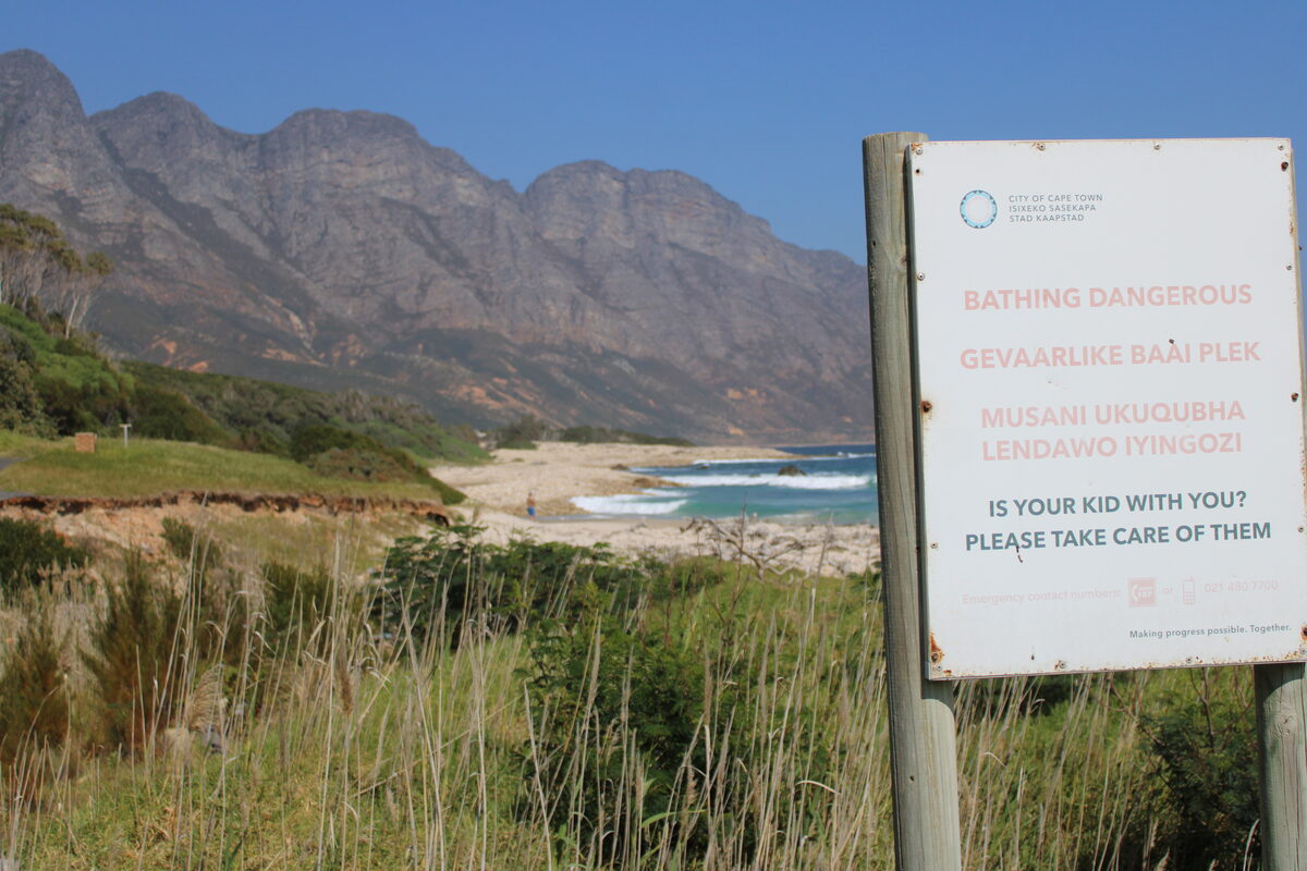 A secondary road between Klippies Bay and Kogel Bay sustained serious damage.