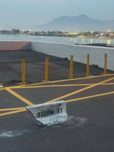 Street Sign dragged and smashed in Gordon’s Bay vandalism incident