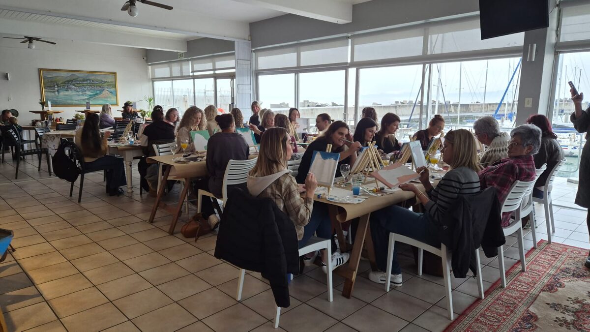 26 guests took part in the painting experience and many more people came along to support the cause.