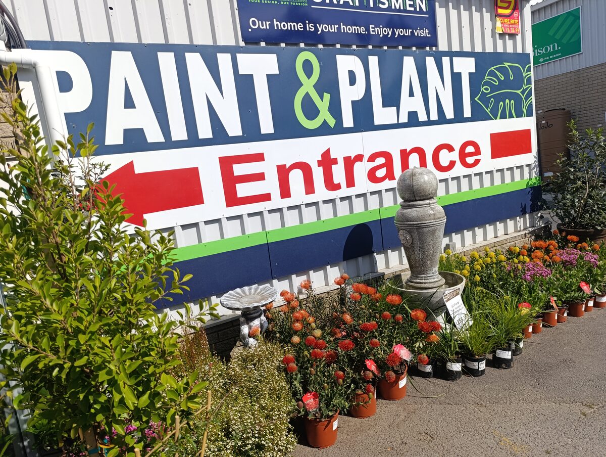 Timbuild's new Paint & Plant section.