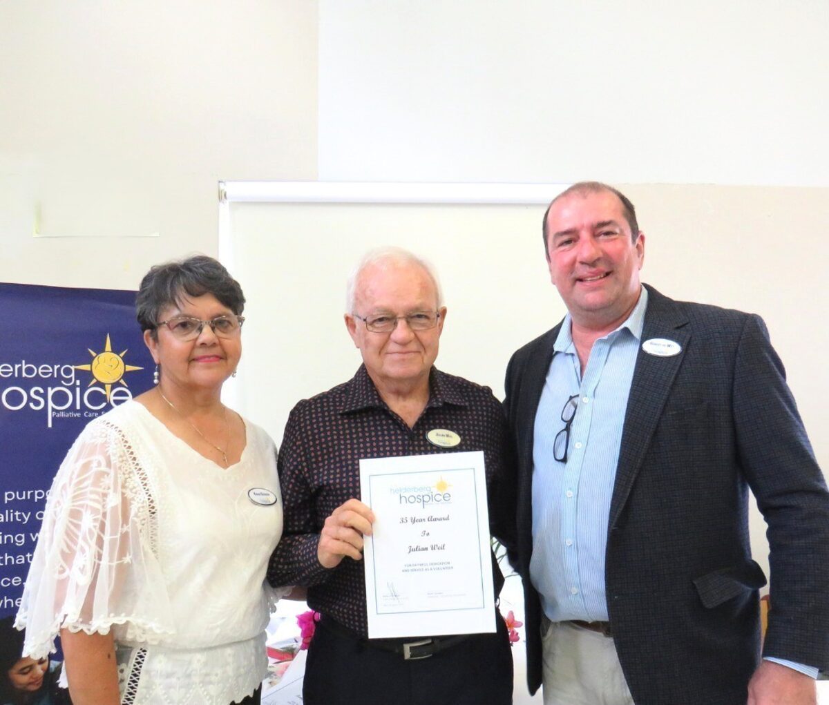 Helderberg Hospice chairperson steps down