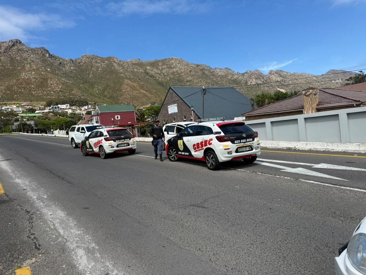 Authorities intercepted a suspicious white Toyota Yaris carrying two occupants.