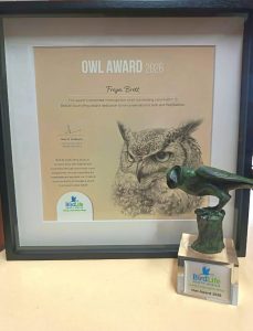 Somerset West Bird Club stalwart Freya Brett earns national Owl Award 