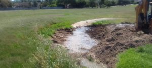 Concerns about blocked stormwater channel in Westridge