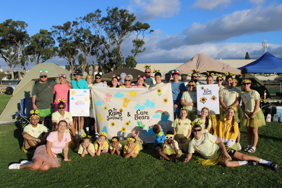 Team Care Bears and Rising Sunflowers.