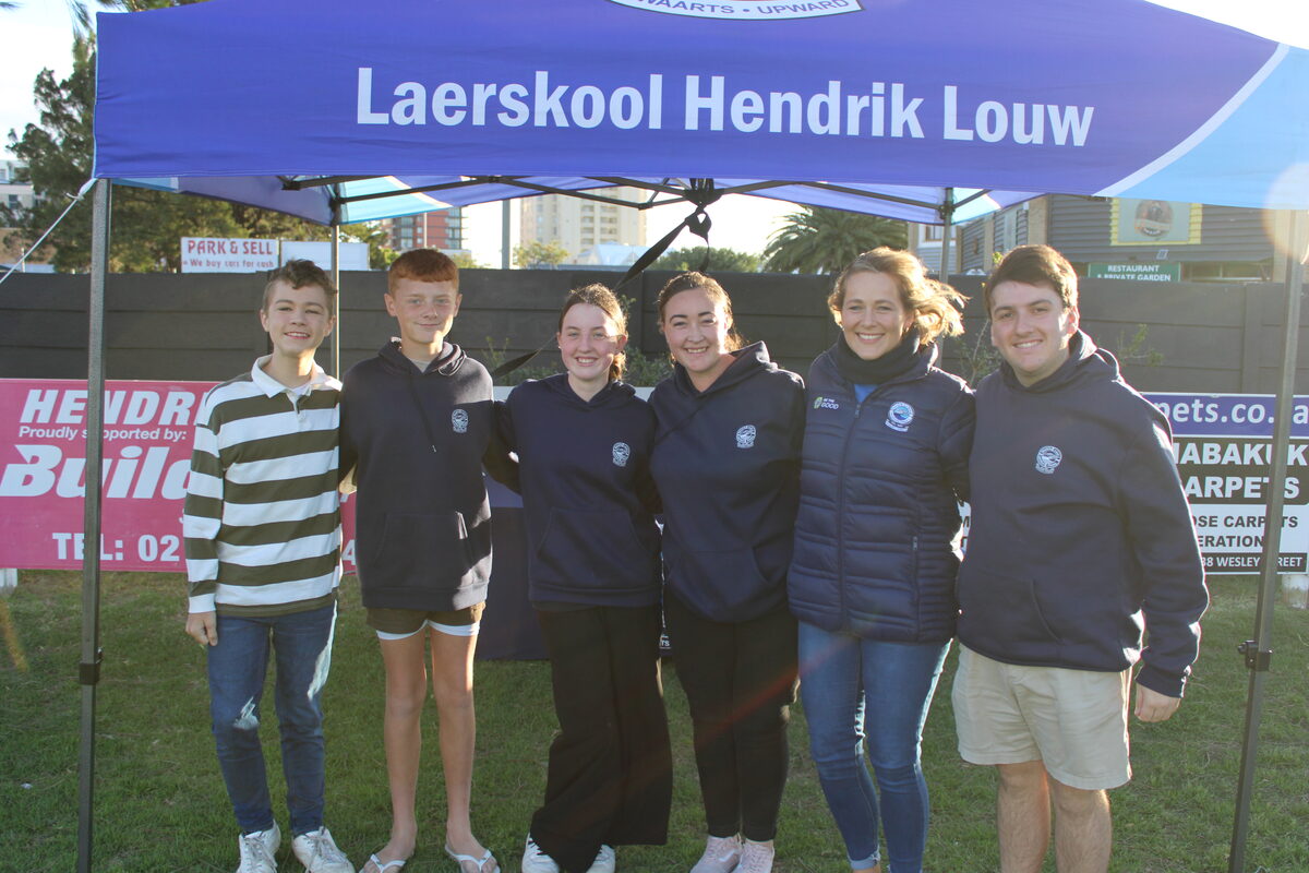 The Laerskool Hendrik Louw team;, from left, Abri Chamberlain, JC Fouche, Carla Kramer, Naomi Terblanche, Maraisa Muller and Vincent Kruger.