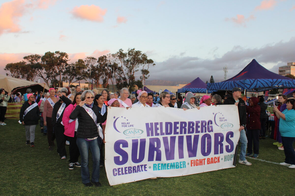 Survivors marked the start of the Cansa Relay for Life Helderberg event with the first lap.