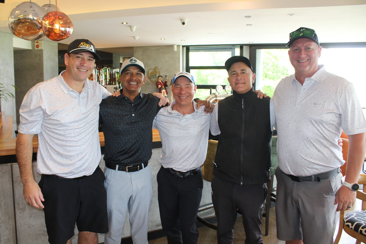 Stefan Botha, Breyton Paulse, Helgo Hohenstein, Jan Scholtz and Christo Swart.