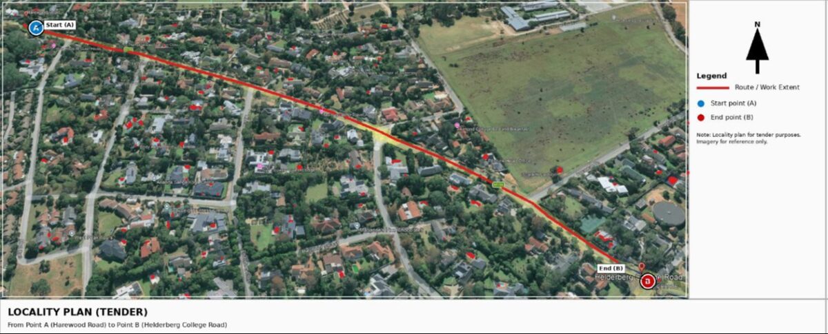 Road upgrades in Helderberg 