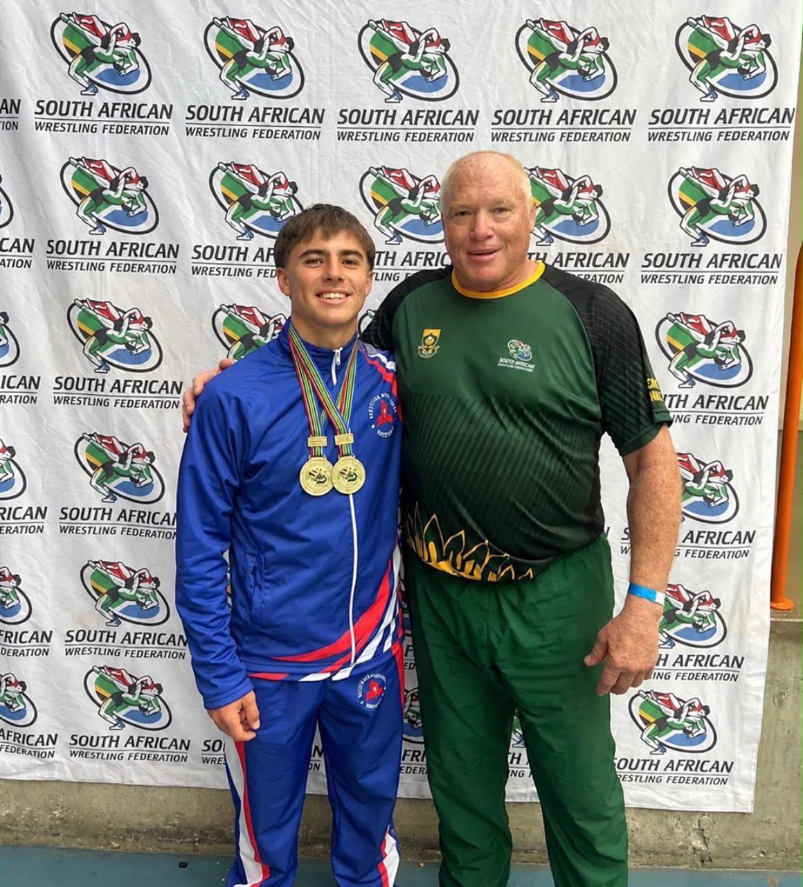Dániel Jackson and Coach Andrew Davidson