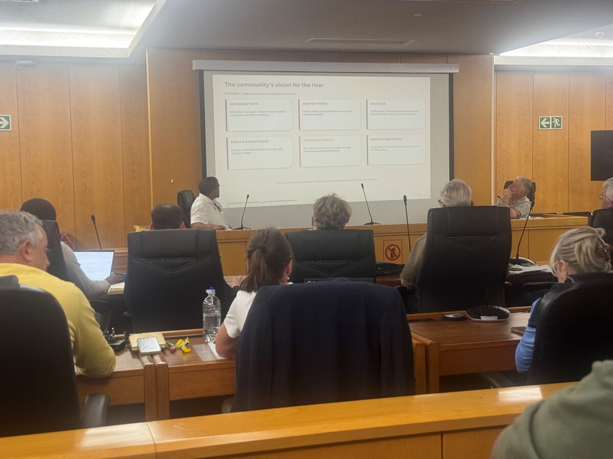 The Lourens River Catchment Forum meeting held on Thursday 15 October.