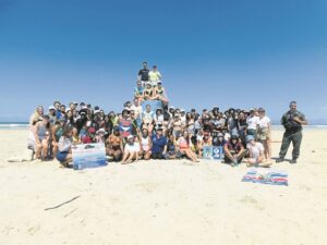 Maties students do clean-up of Strand Beach