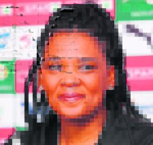 Wynland-netbalspan wapper die landsvlag