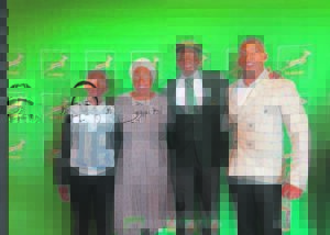 Ngobeni in green and gold