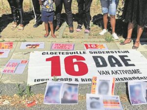 16 Dae van Aktivisme: Slagoffer vrees vir haar lewe