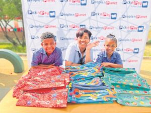 Plastic bottles to pencil bags