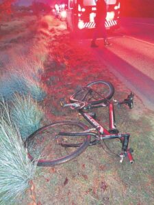 Fietsryer op R45 in Franschhoek getref