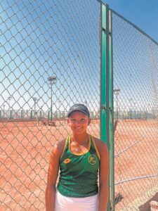 Rhenish tennis ace wears the green and gold