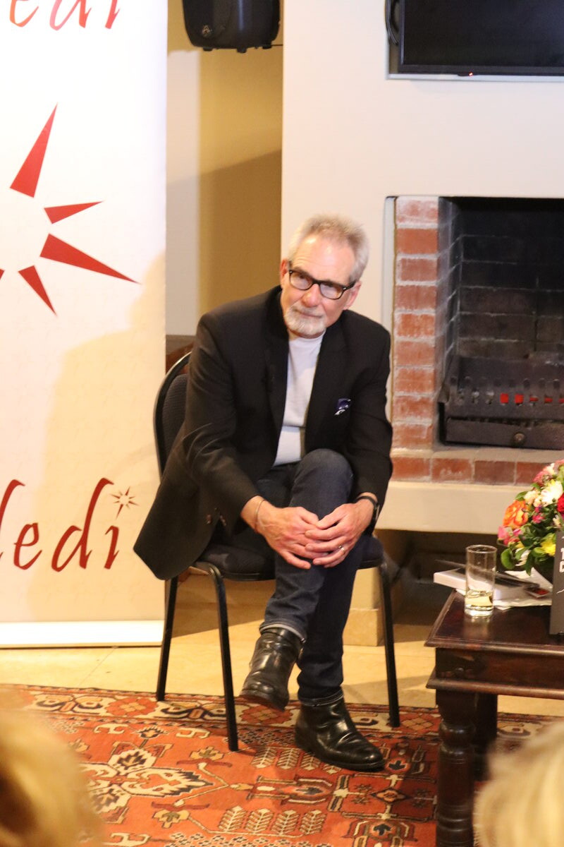 Author Dr Berend Mets listening to a comment from the audience at the launch of his book "Truth & Conciliation".