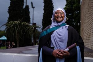 Leka overcomes health challenges to glean a master’s degree