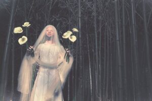 Intimate riverside encounters after nightfall at historic wine farm