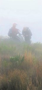 Nag van angs in berg