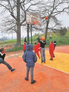 Sport en maaltyd op Mandeladag