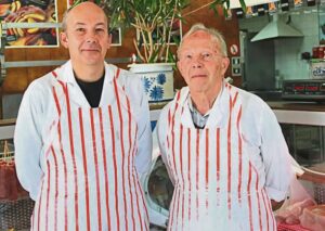 Slagter verruil vleis vir vis