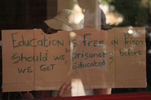 Betogers beset die Neelsie