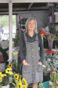 Gaye kan toor met blomme