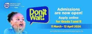 Take advantage of WCED assistance with school applications this weekend