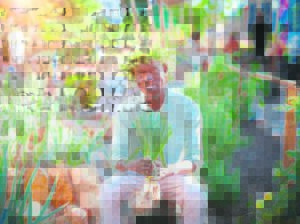 Welder drawn into floral world