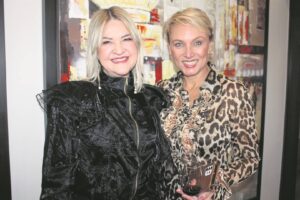 Iron in satin at Alluvia event