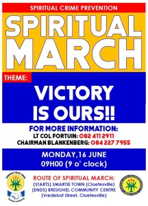 Optog teen misdaad hierdie Jeugdag