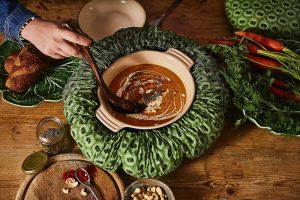 Soothing carrot and butter bean soup